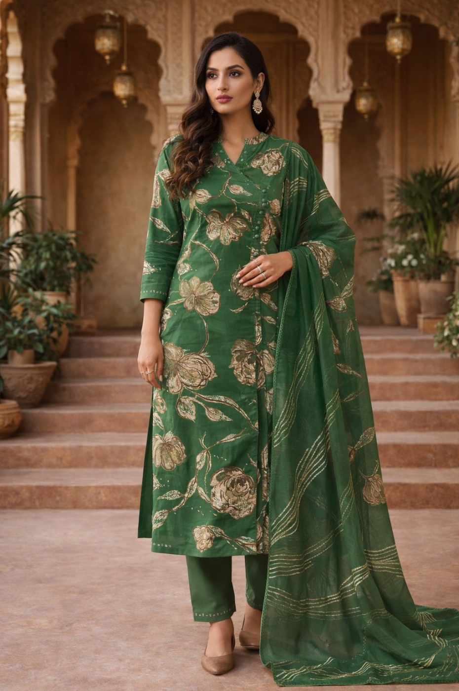 5 Green Kurti set - Image 1