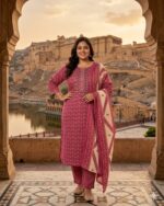 side slit Kurti set B011 - Image 2